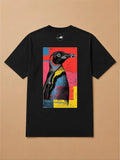 Camisa Oversized Street Art - Pinguim
