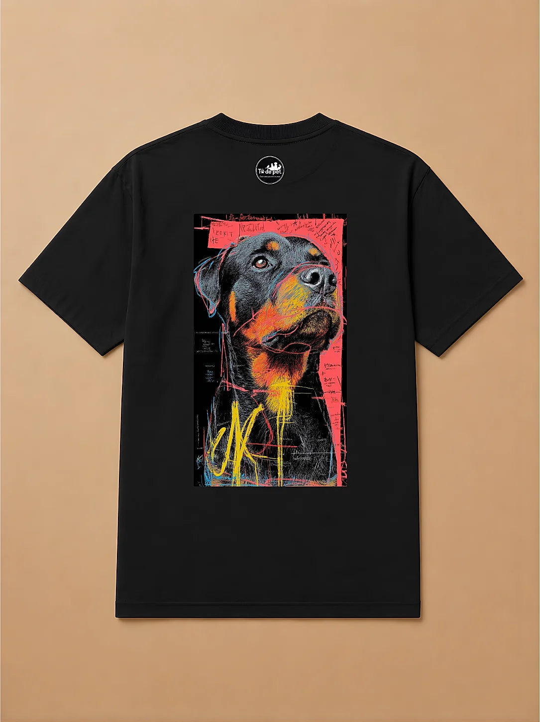 Camisa Oversized Street Art - Rottweiler