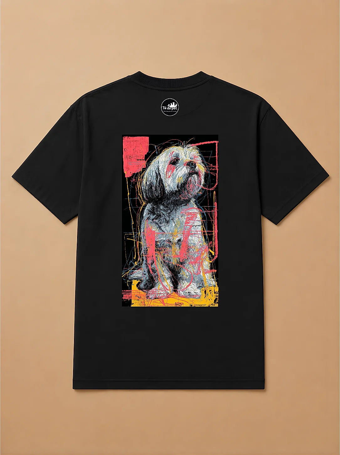 Camisa Oversized Street Art - Shih Tzu