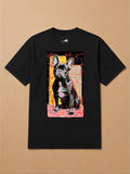 Camisa Oversized Street Art - Bulldog Francês