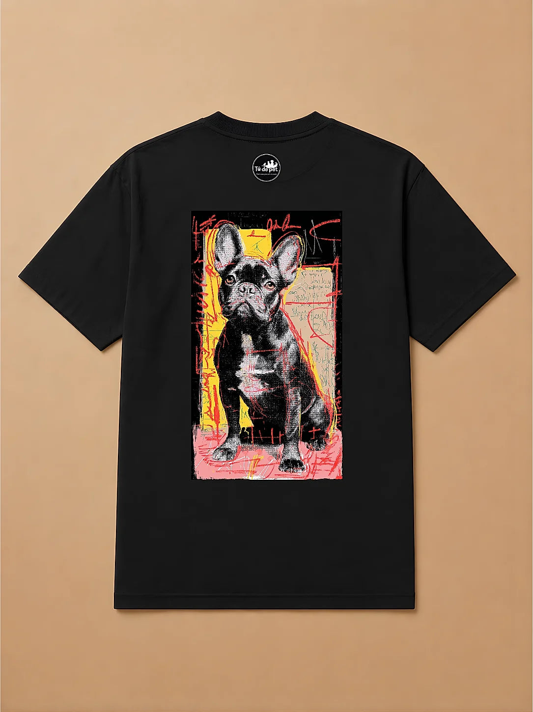 Camisa Oversized Street Art - Bulldog Francês