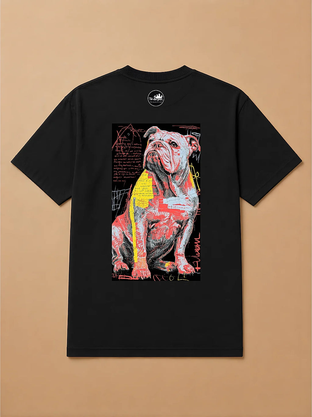 Camisa Oversized Street Art - Bulldog Inglês