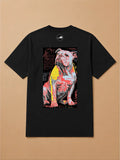Camisa Oversized Street Art - Bulldog Inglês