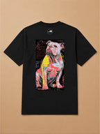 Camisa Oversized Street Art - Bulldog Inglês