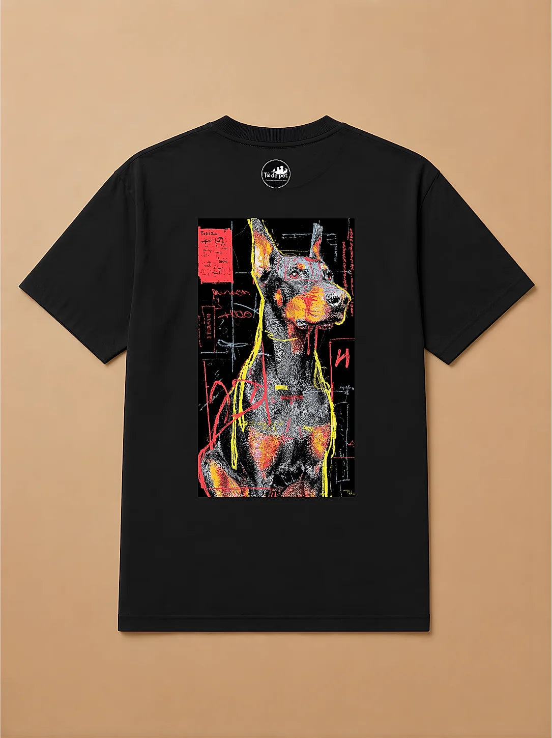 Camisa Oversized Street Art - Dobermann