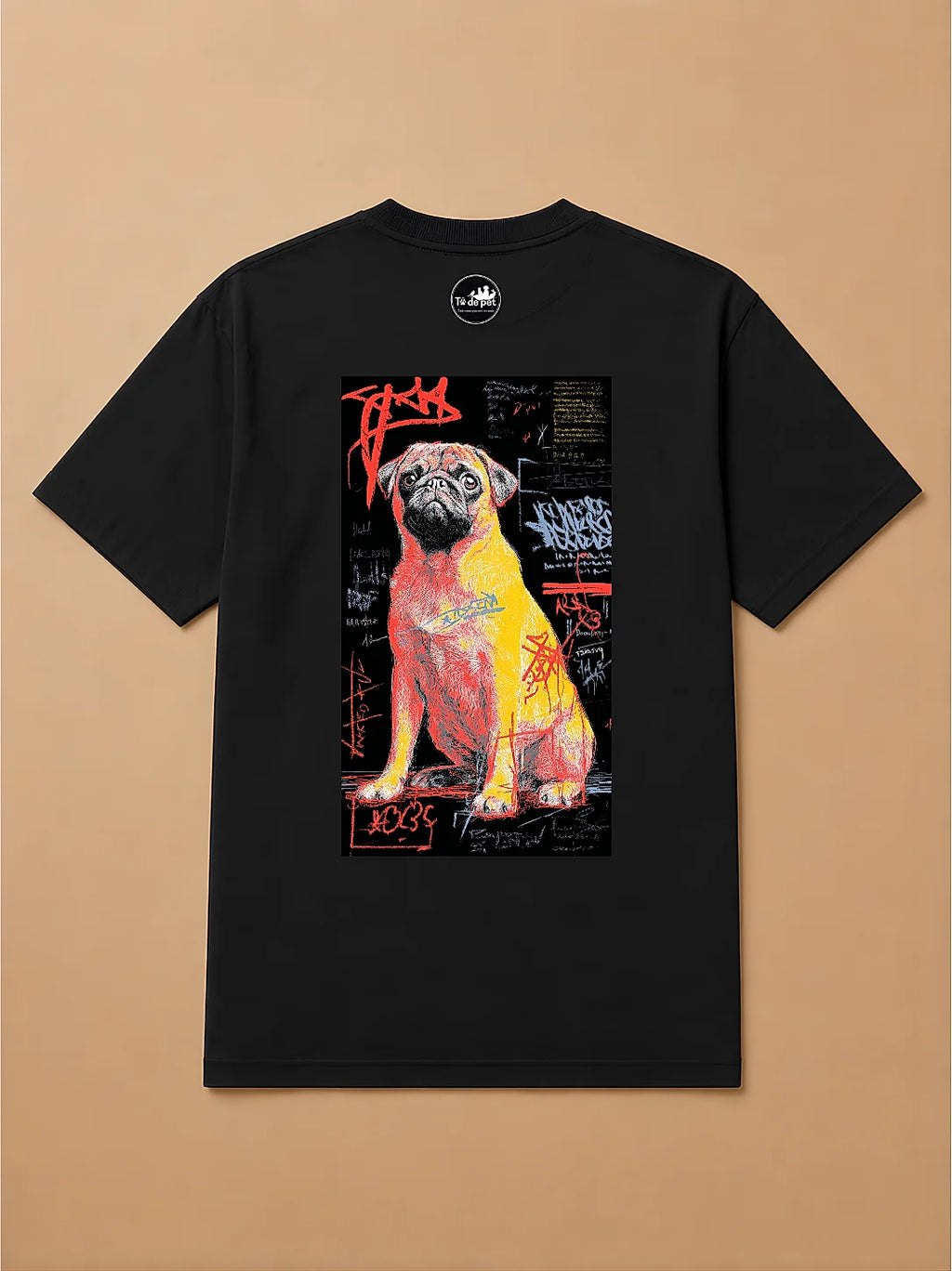 Camisa Oversized Street Art - Pug