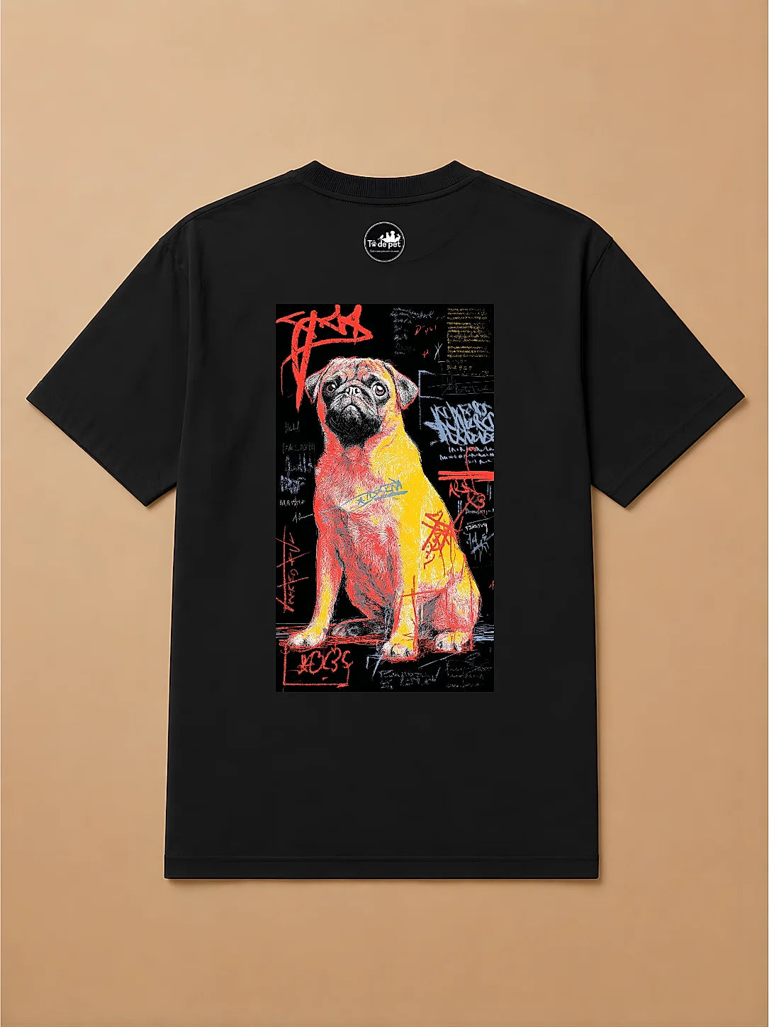 Camisa Oversized Street Art - Pug