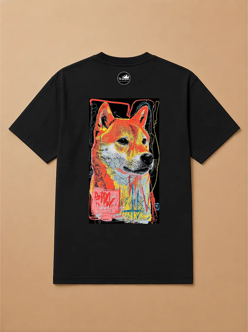 Camisa Oversized Street Art - Shiba Inu