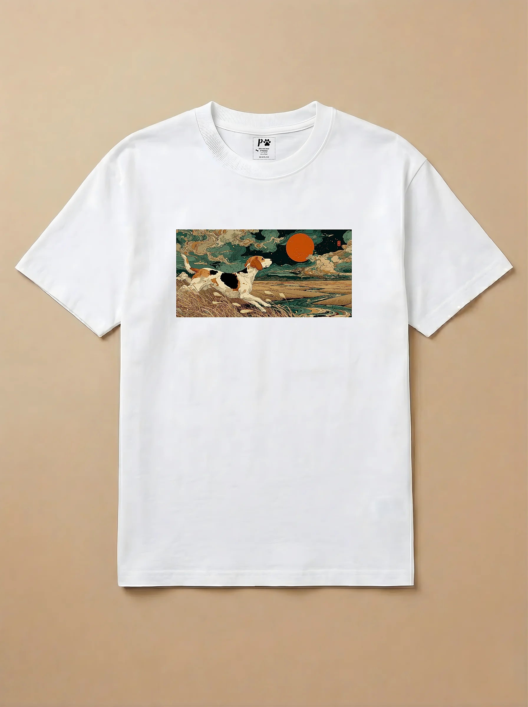 Camisa Ukiyo-e Art - Beagle