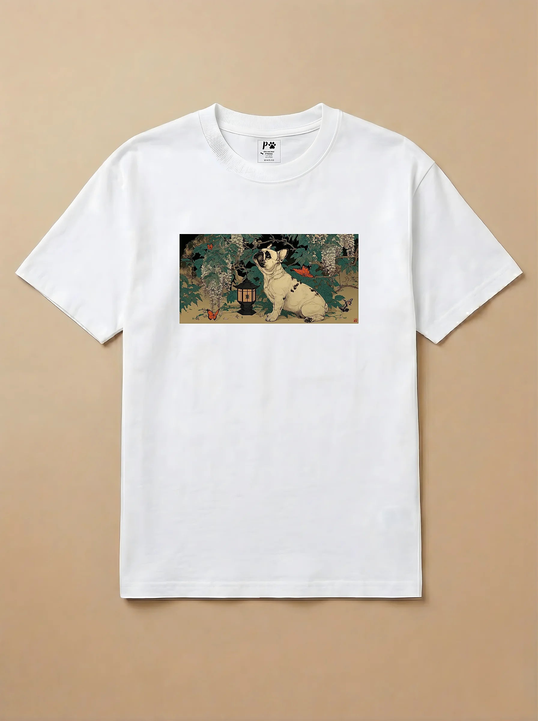 Camisa Ukiyo-e Art - Bulldog Inglês