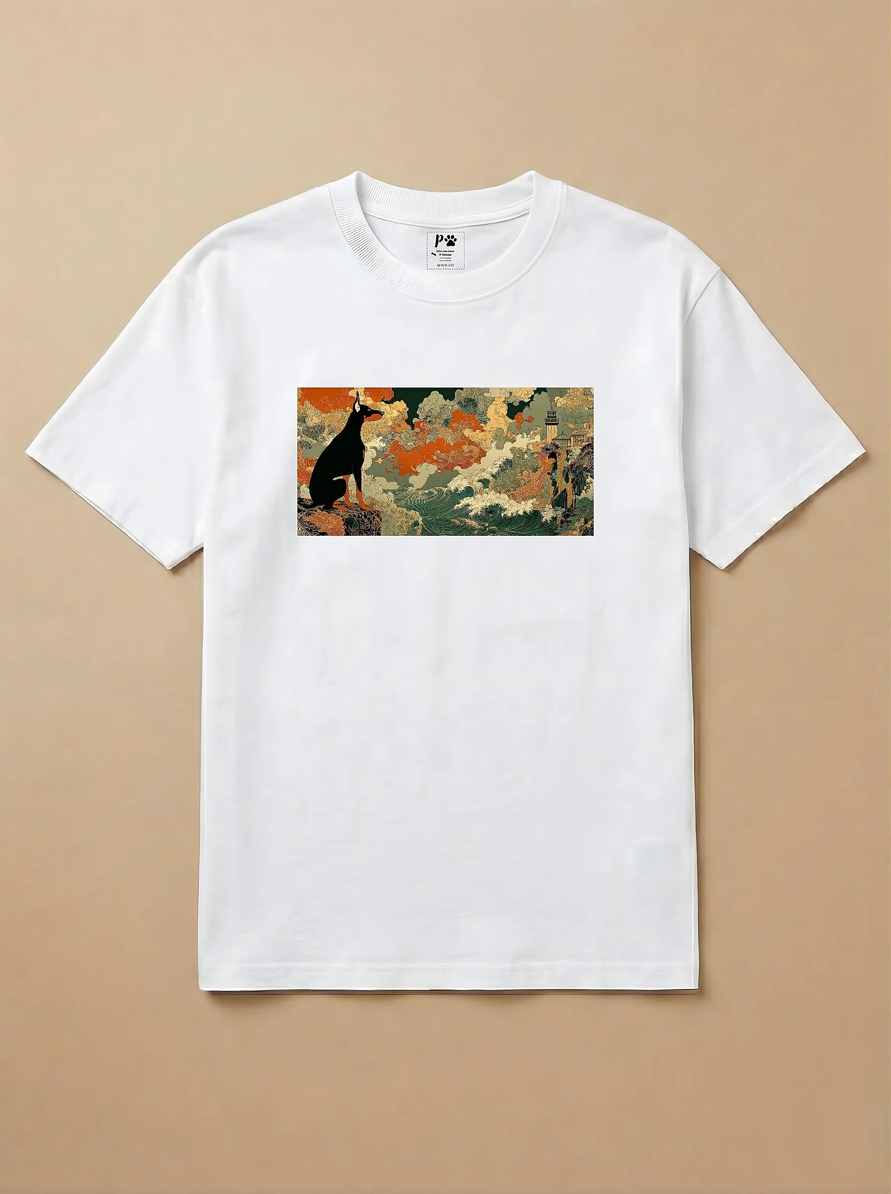 Camisa Ukiyo-e Art - Dobermann