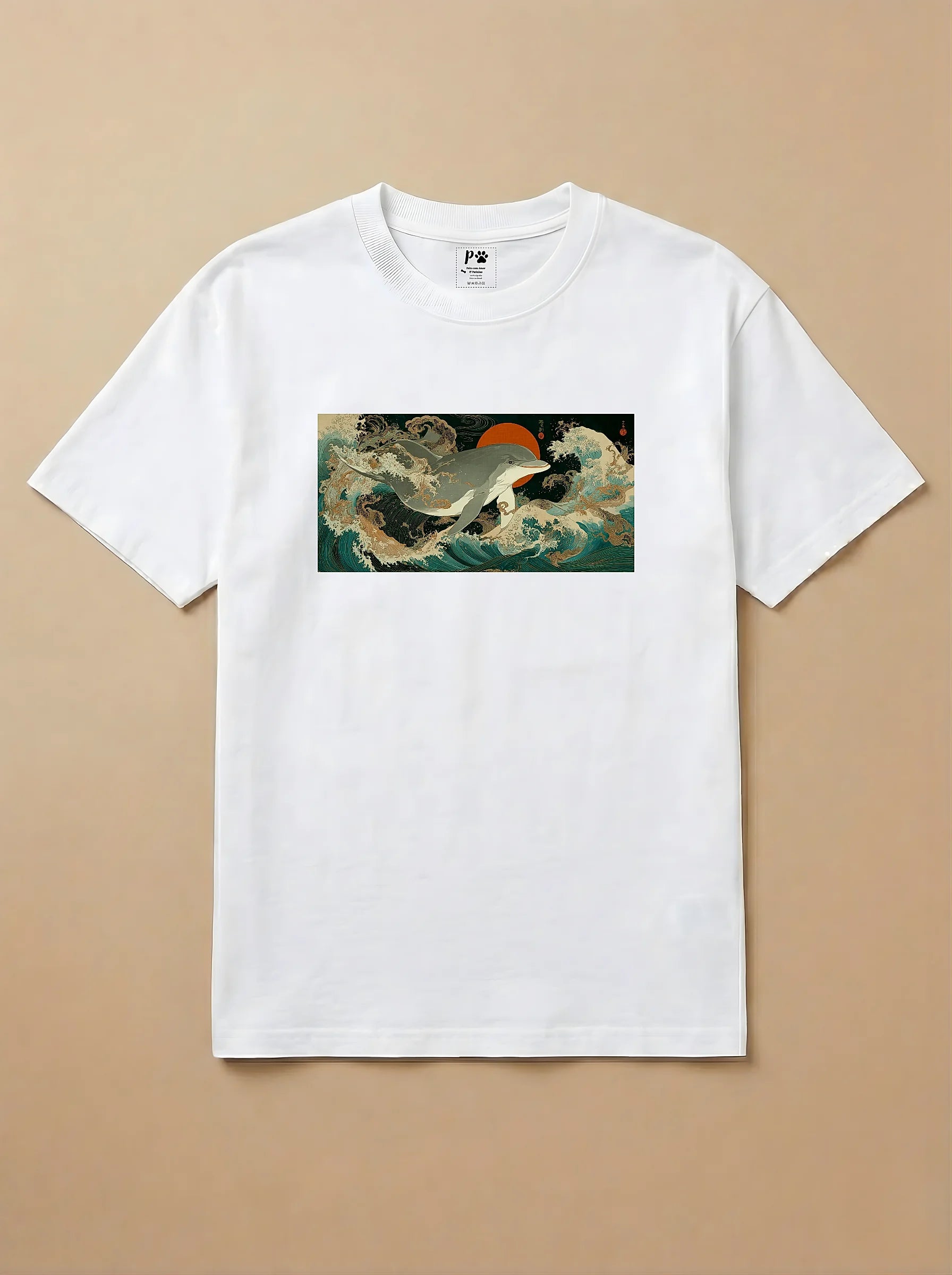 Camisa Ukiyo-e Art - Golfinho