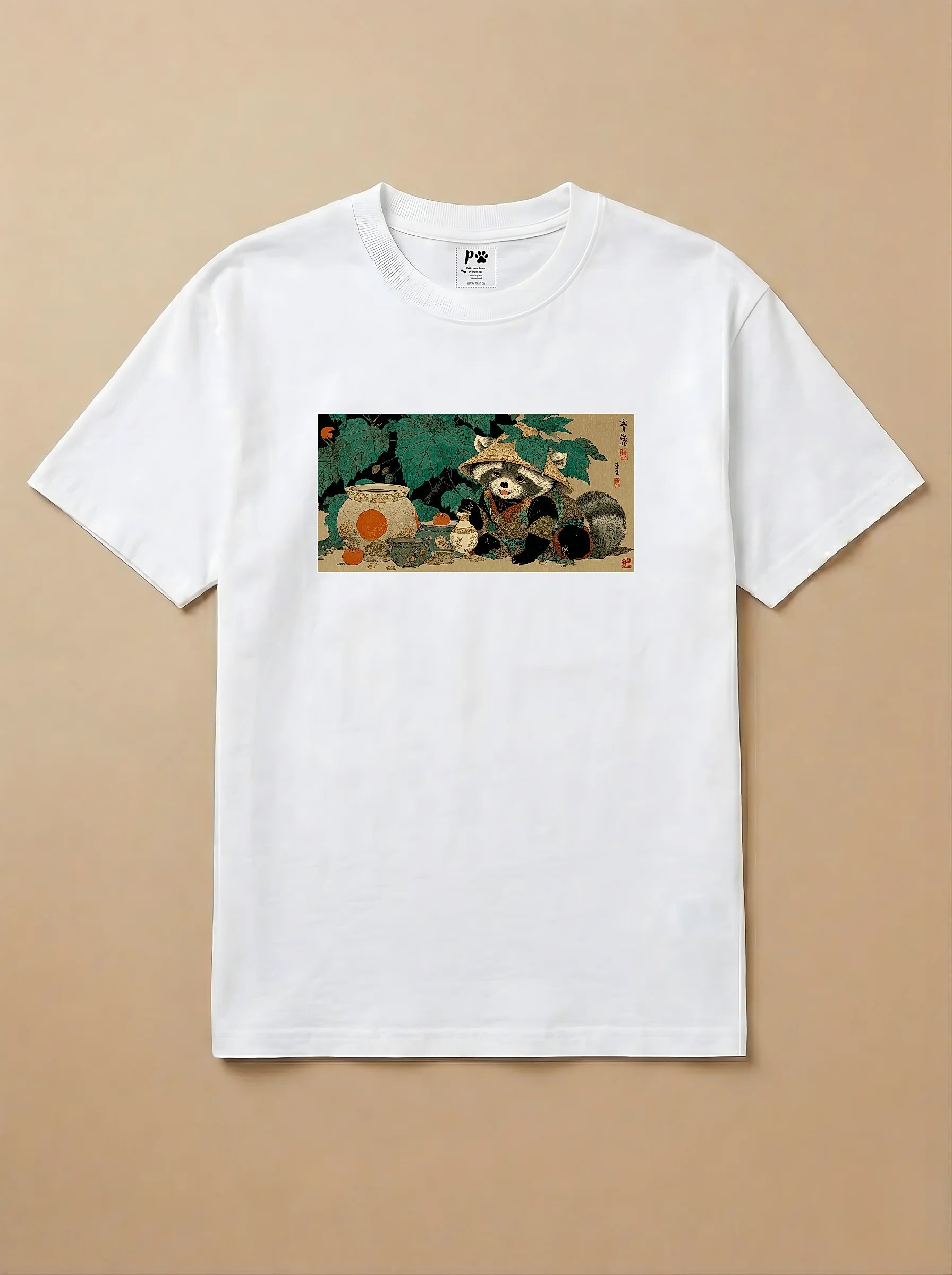 Camisa Ukiyo-e Art - Guaxinim