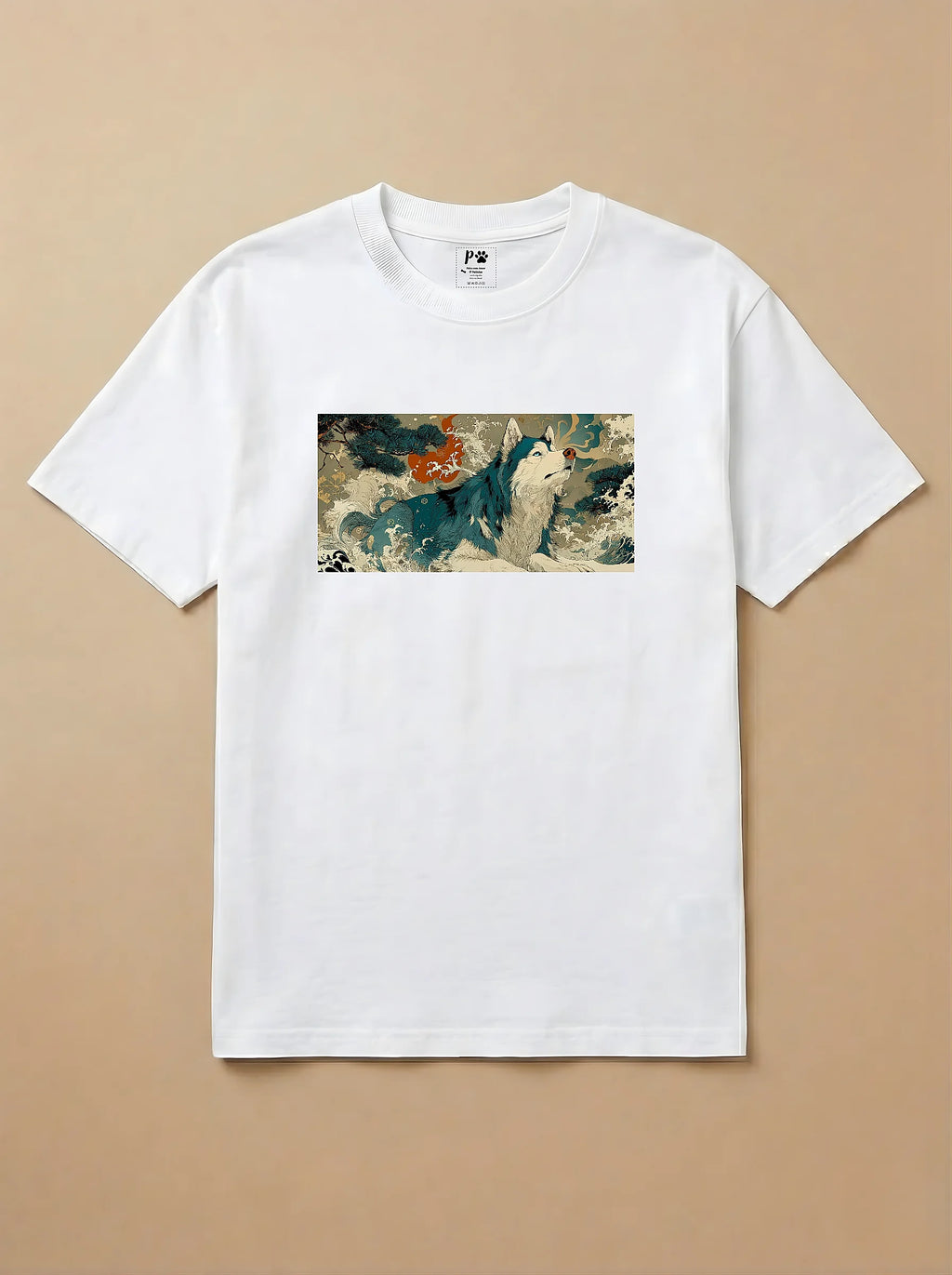 Camisa Ukiyo-e Art - Husky