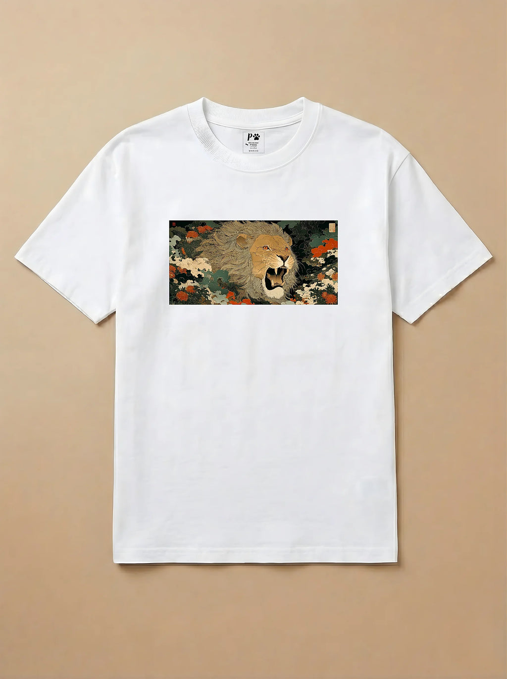 Camisa Ukiyo-e Art - Leão