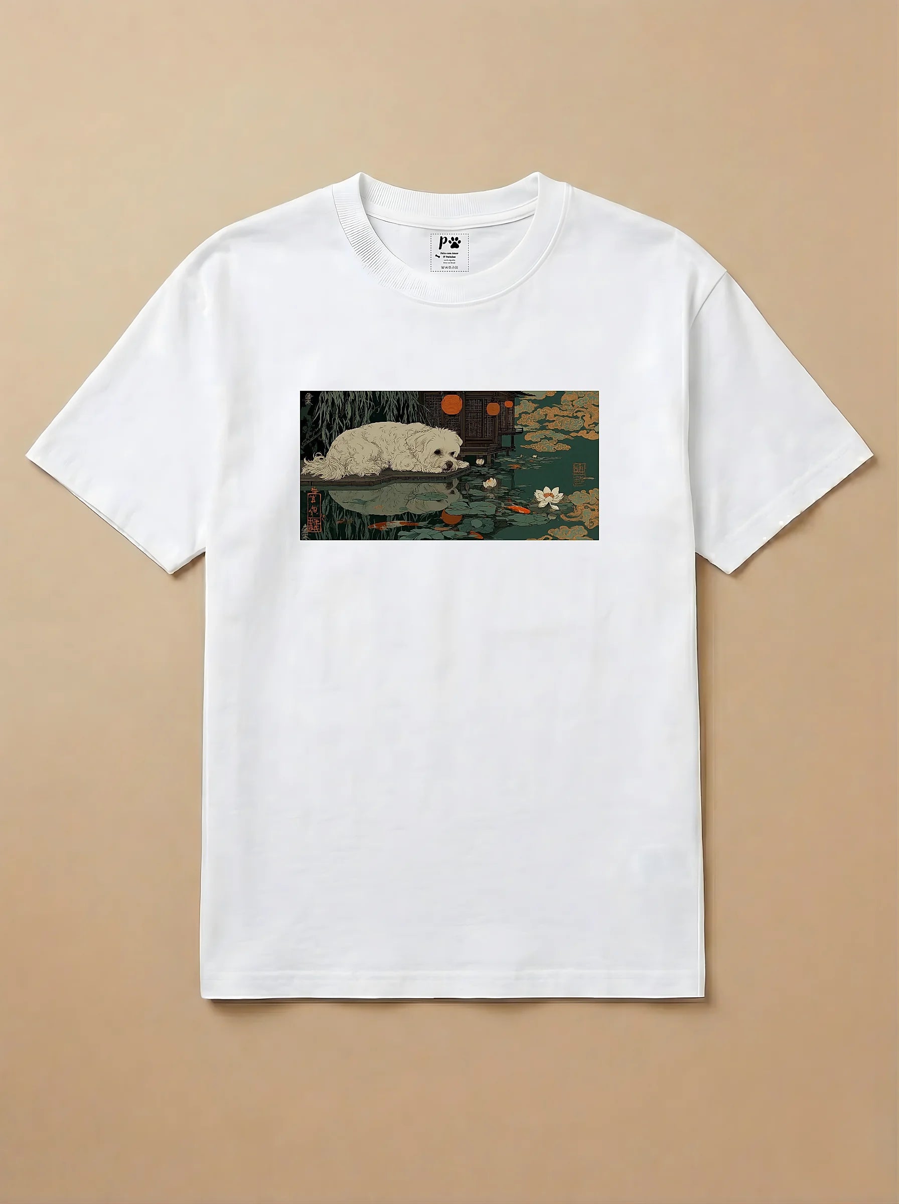 Camisa Ukiyo-e Art - Maltês
