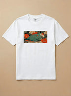 Camisa Ukiyo-e Art - Papagaio