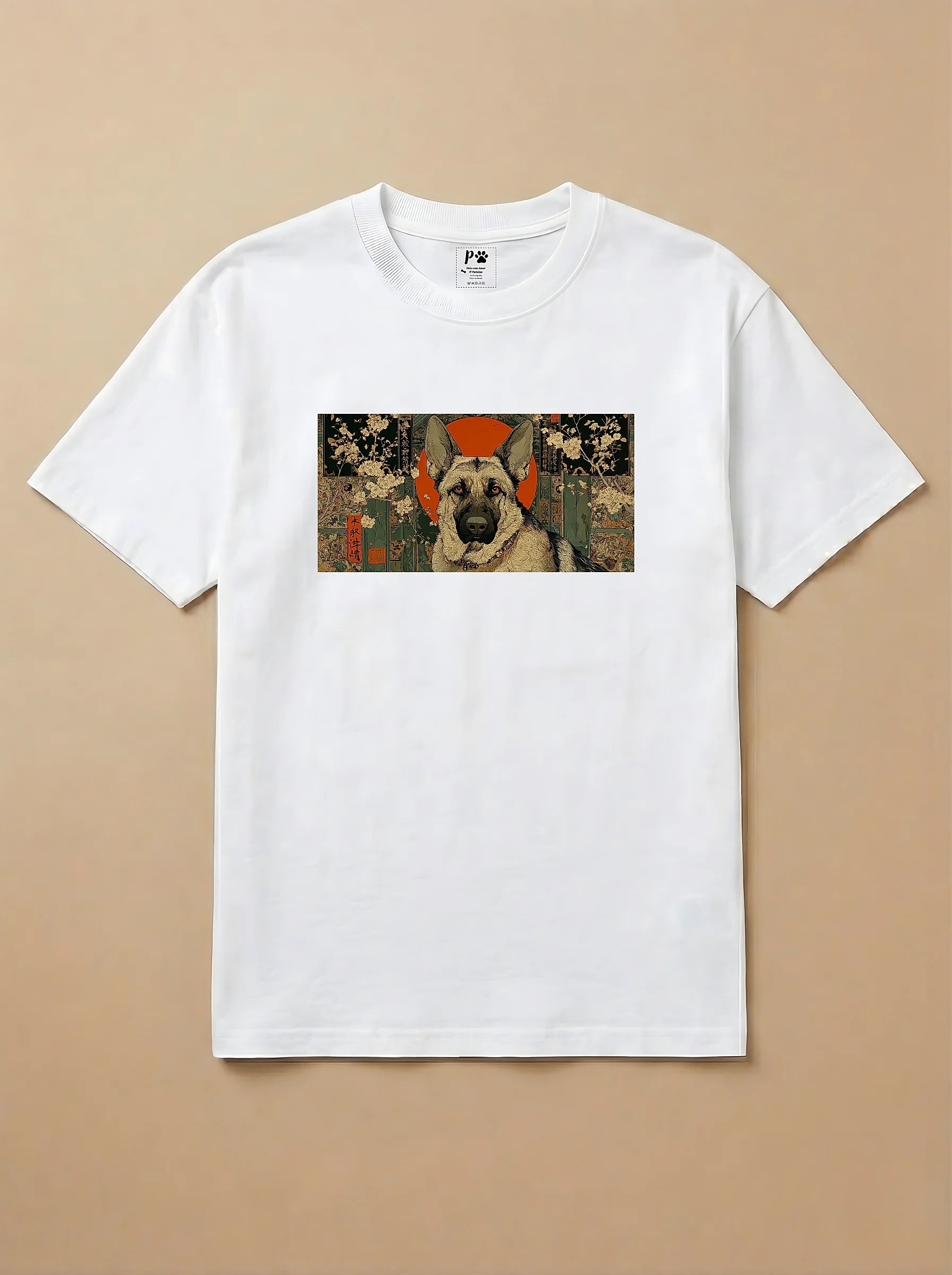 Camisa Ukiyo-e Art - Pastor Alemão