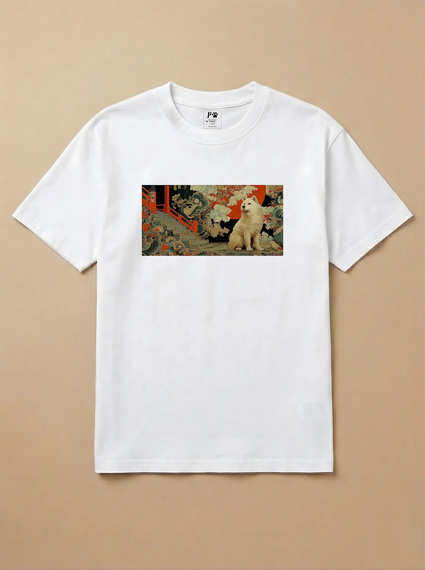 Camisa Ukiyo-e Art - Shiba Inu
