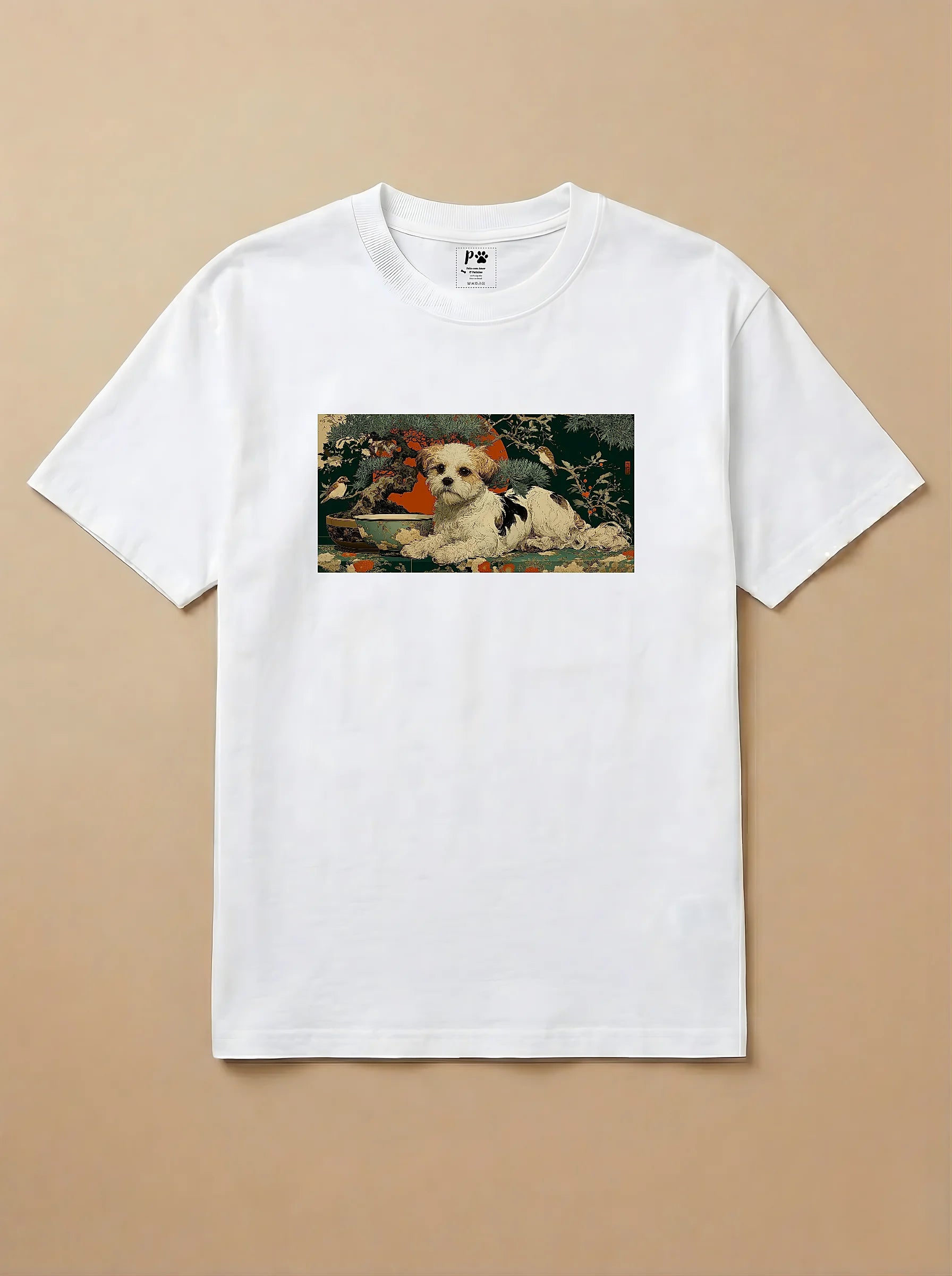 Camisa Ukiyo-e Art - Shih Tzu