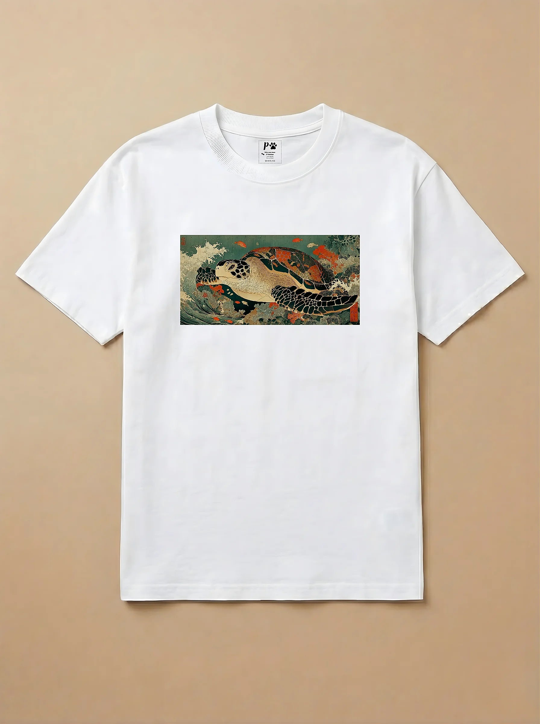 Camisa Ukiyo-e Art - Tartaruga