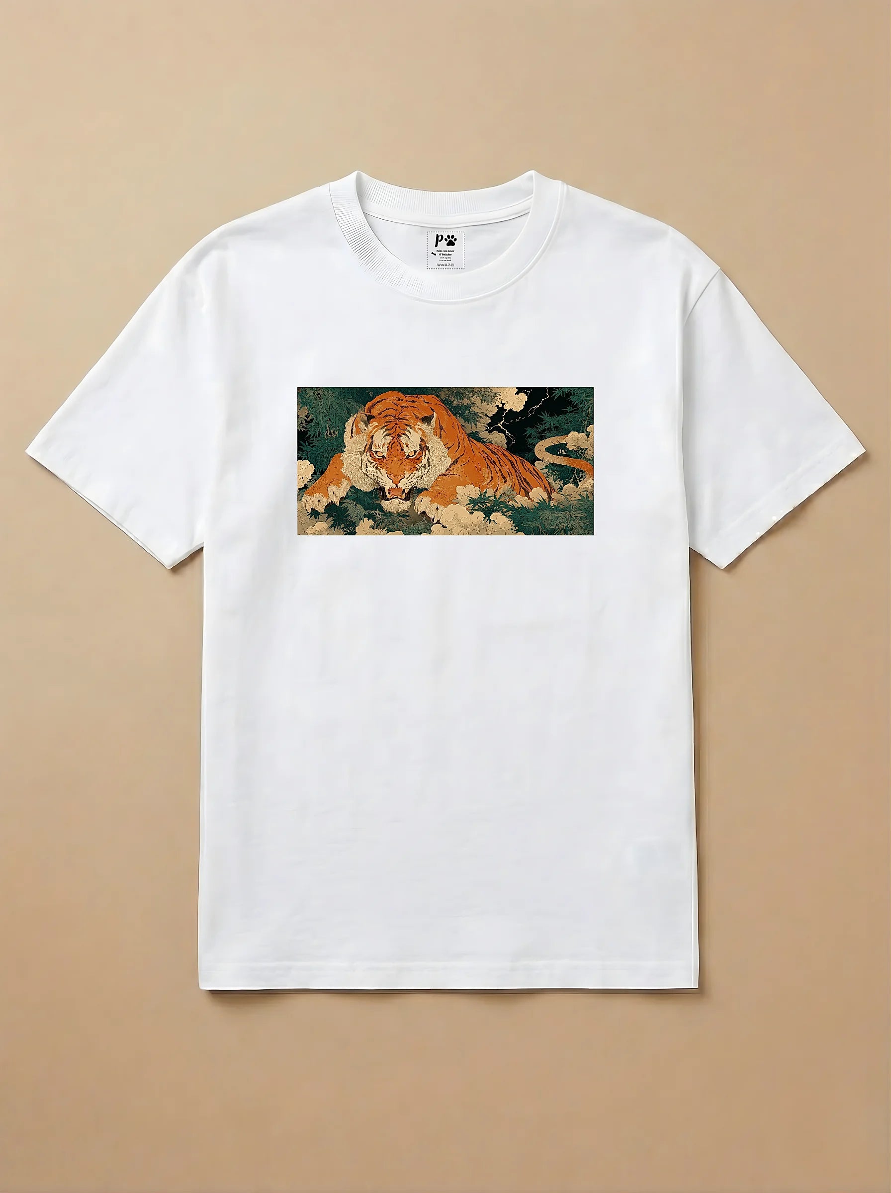 Camisa Ukiyo-e Art - Tigre