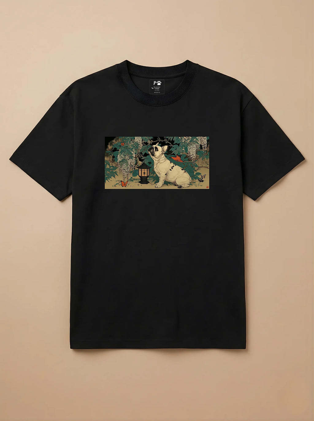 Camisa Ukiyo-e Art - Bulldog Inglês