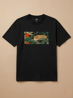 Camisa Ukiyo-e Art - Caramelo