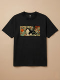 Camisa Ukiyo-e Art - Gato Frajola