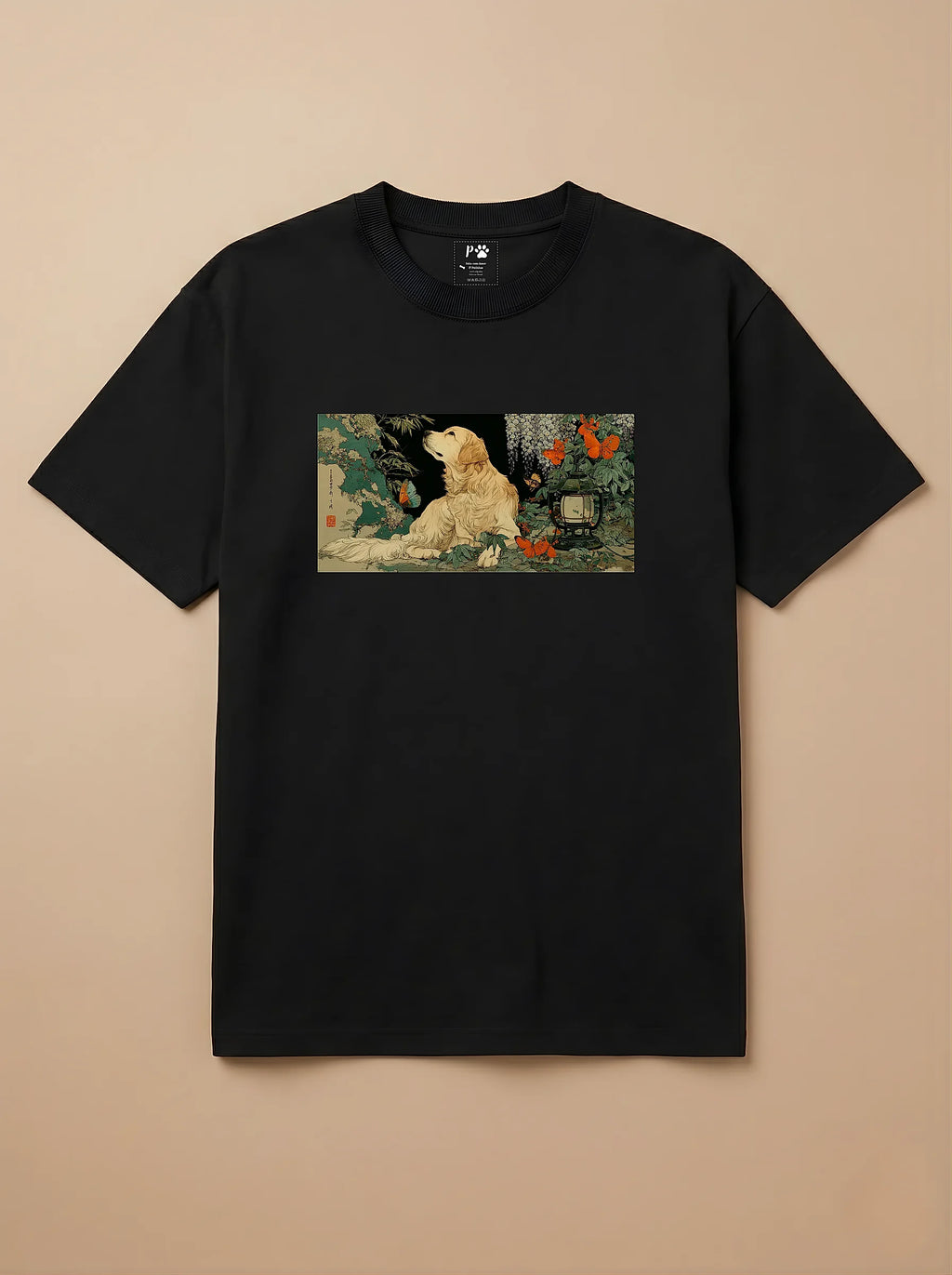 Camisa Ukiyo-e Art - Golden
