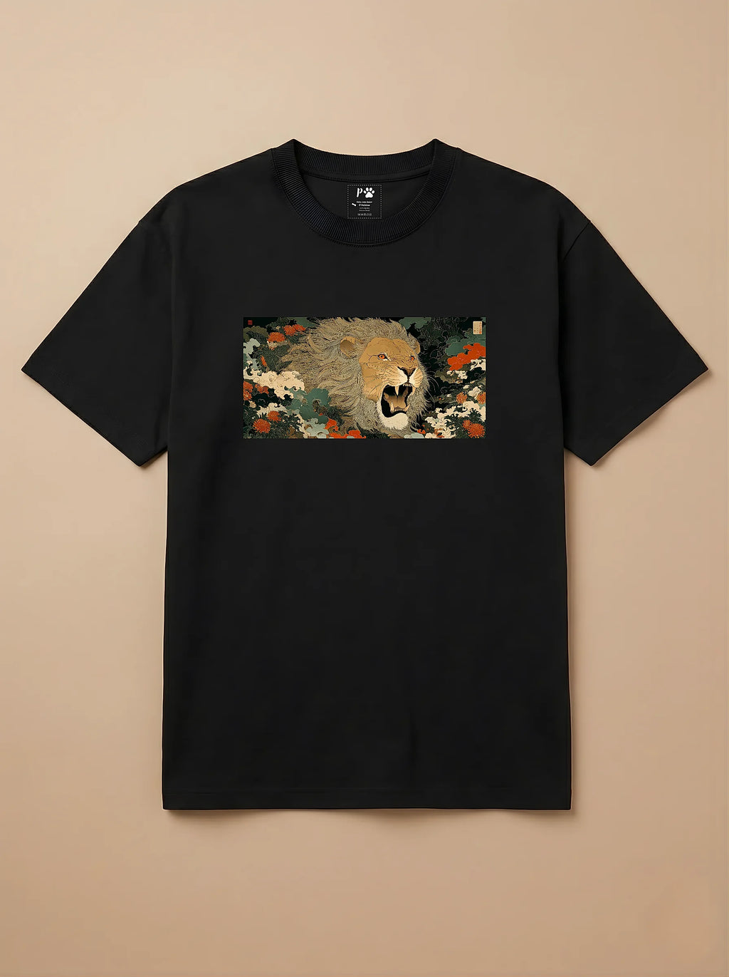 Camisa Ukiyo-e Art - Leão