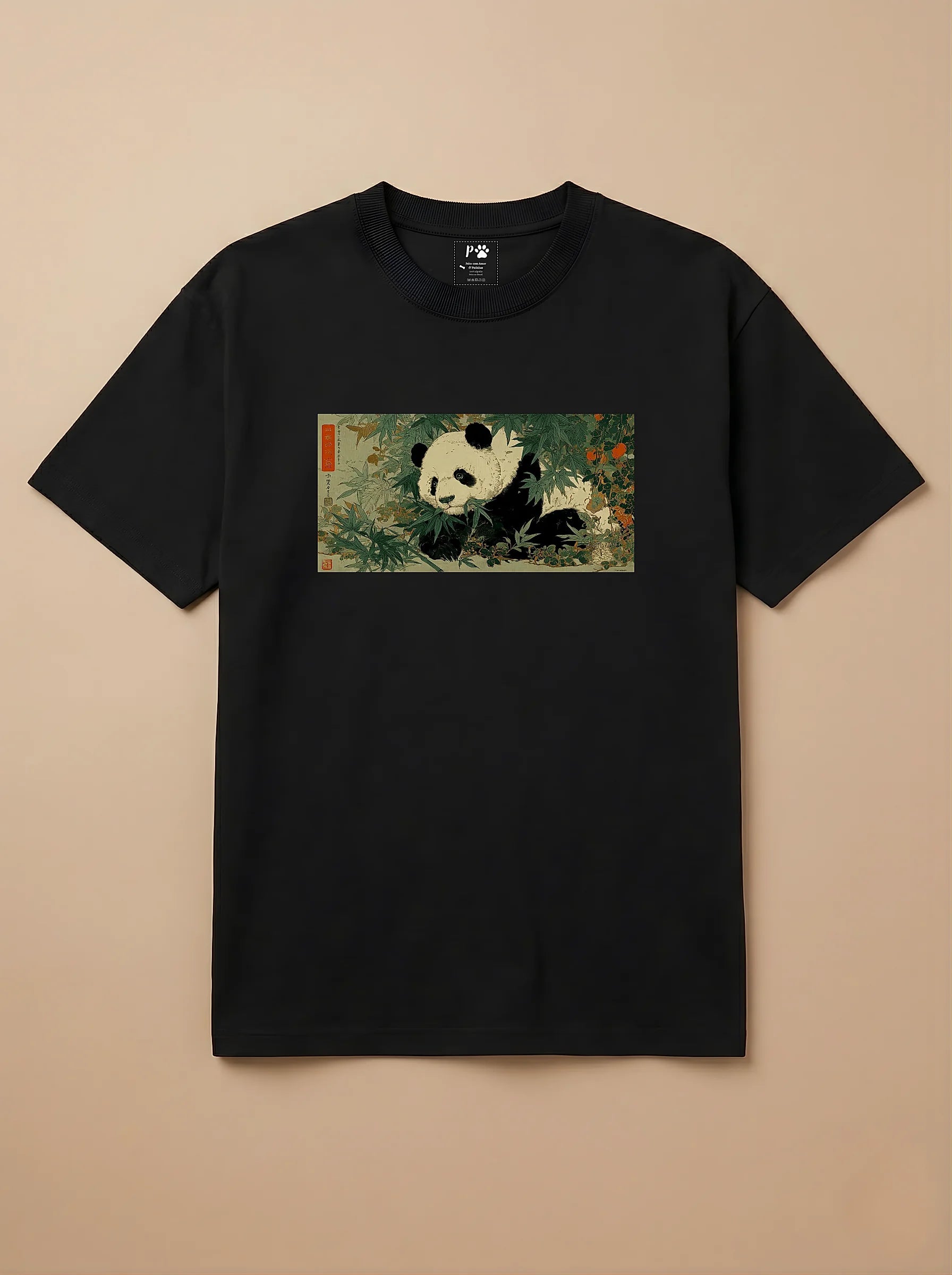 Camisa Ukiyo-e Art - Panda