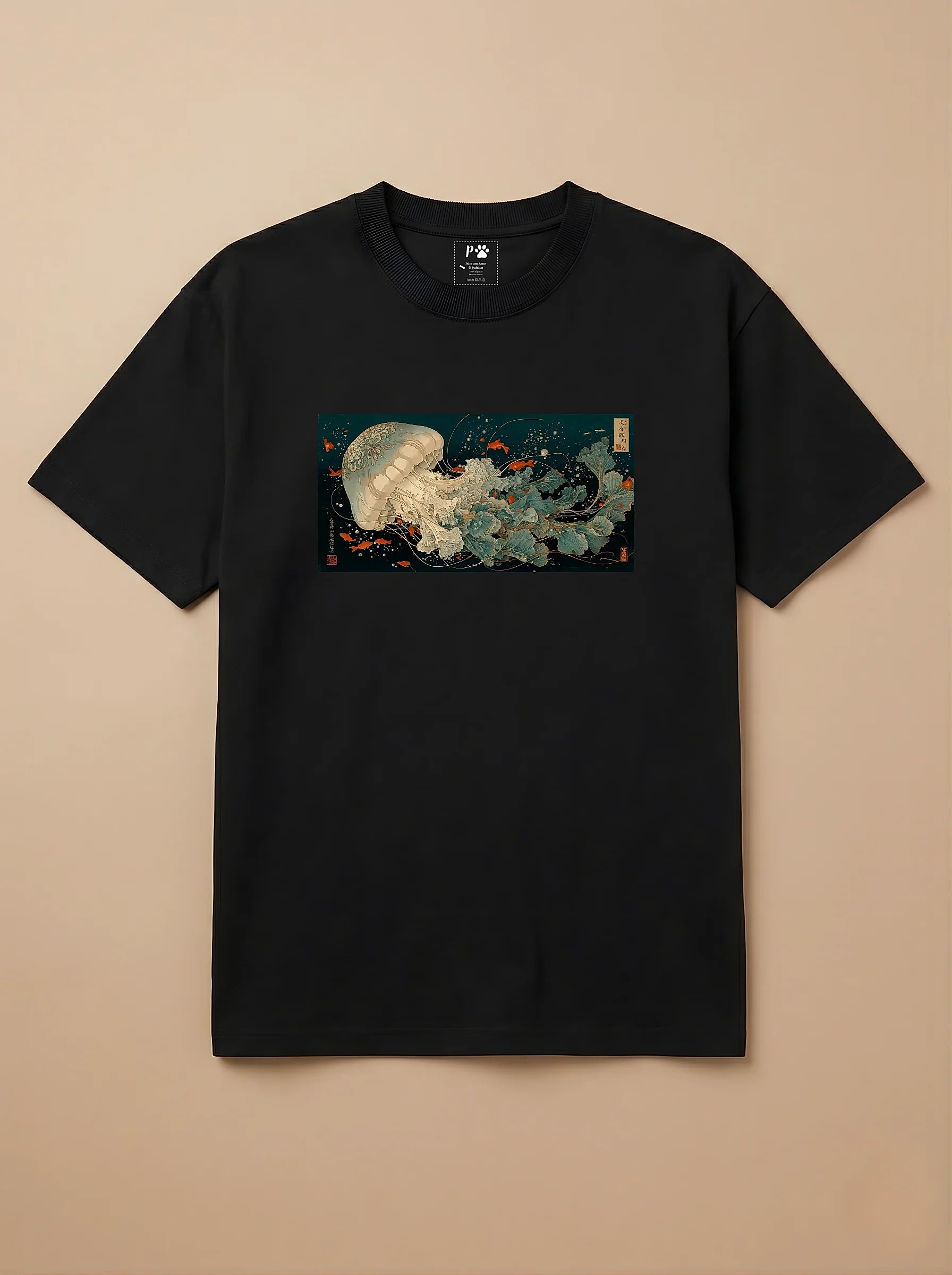 Camisa Ukiyo-e Art - Polvo