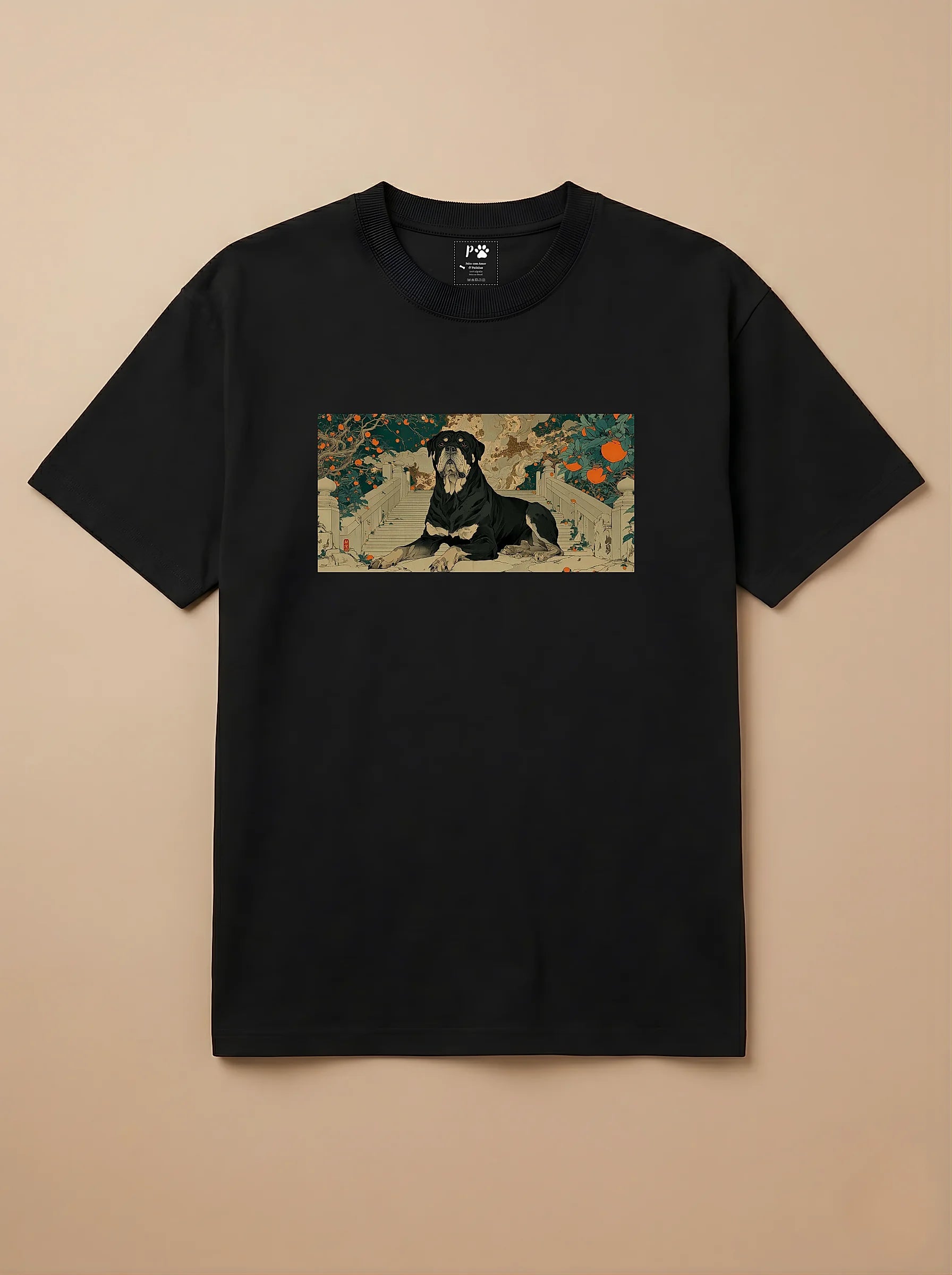 Camisa Ukiyo-e Art - Rottweiler
