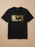 Camisa Ukiyo-e Art - Gato Tricolor