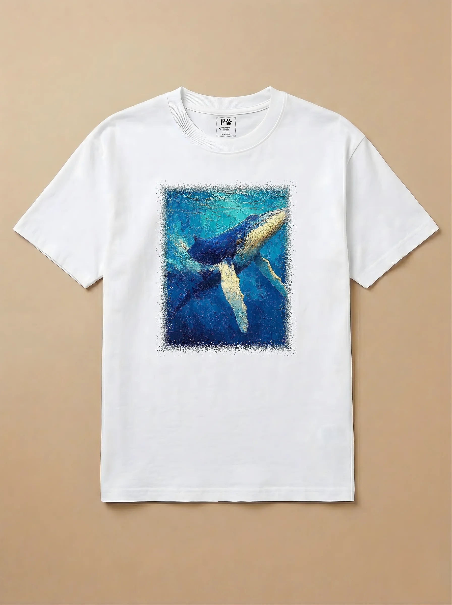 Camisa Pet Impressionismo - Baleia