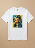 Camisa Pet Impressionismo - Basset Hound
