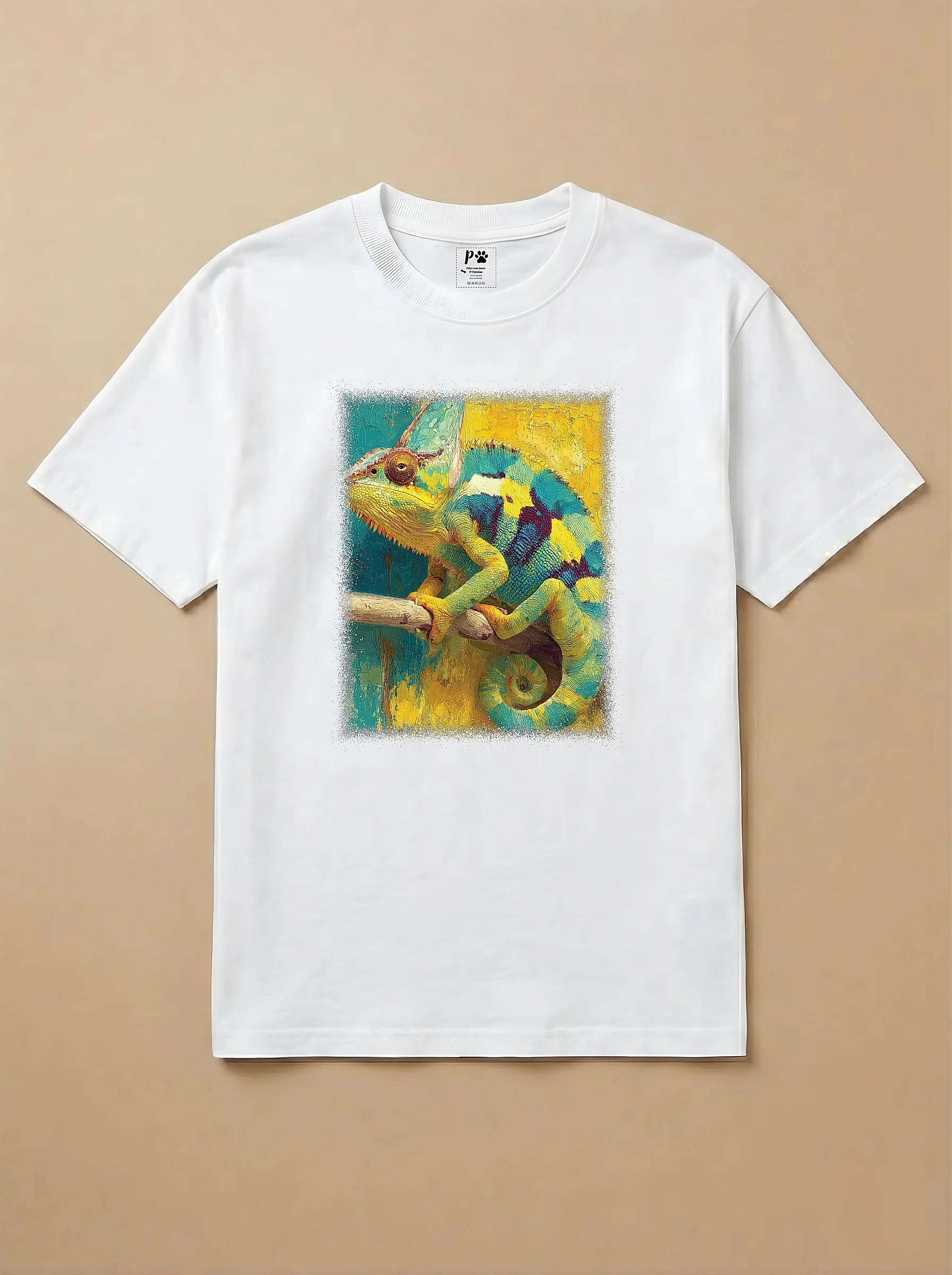 Camisa Pet Impressionismo - Camaleão