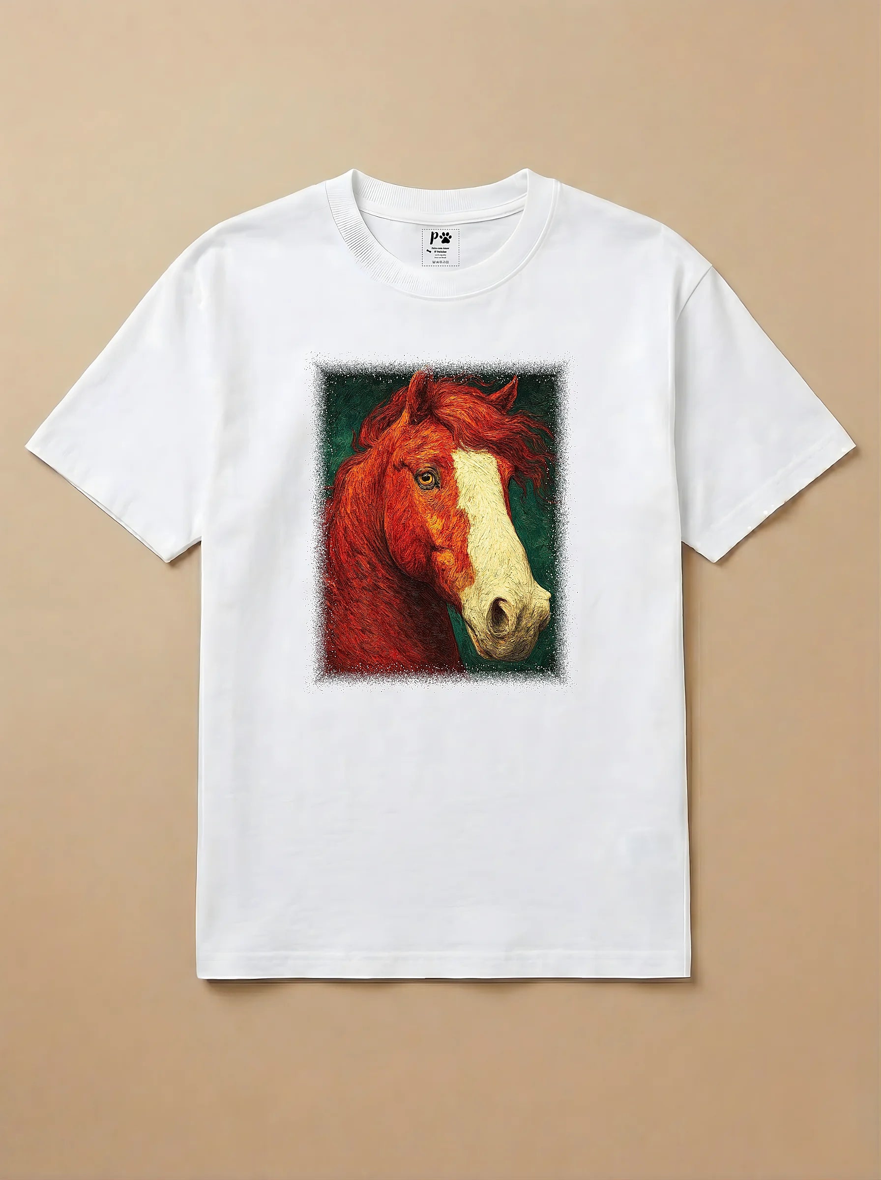 Camisa Pet Impressionismo - Cavalo