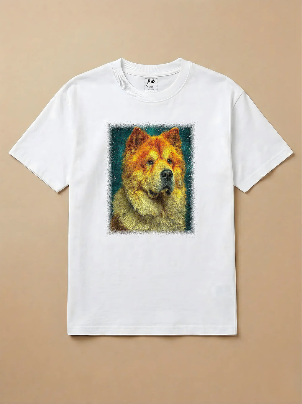 Camisa Pet Impressionismo - Chow Chow