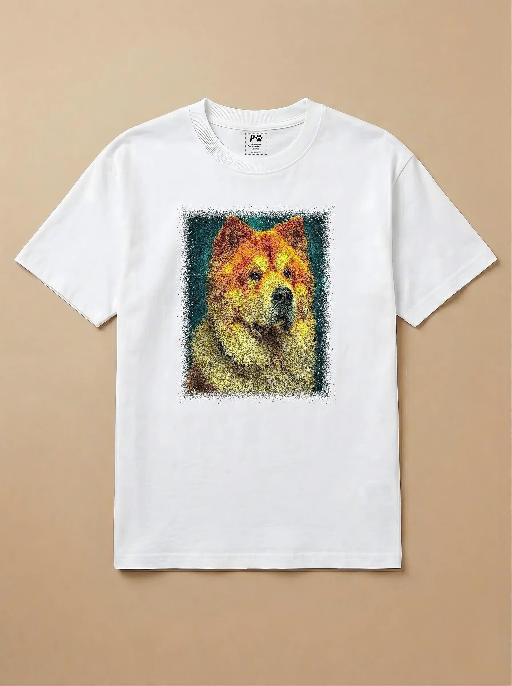 Camisa Pet Impressionismo - Chow Chow