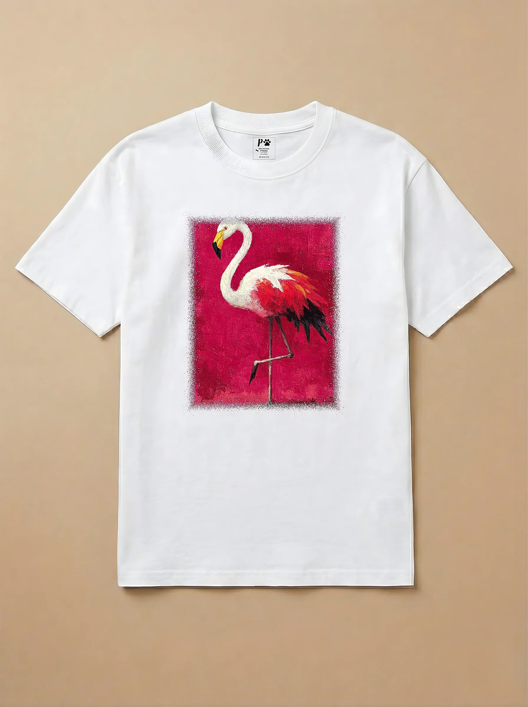 Camisa Pet Impressionismo - Flamingo