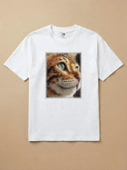 Camisa Pet Impressionismo - Gato de Bengala