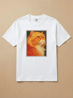 Camisa Pet Impressionismo - Gato Persa