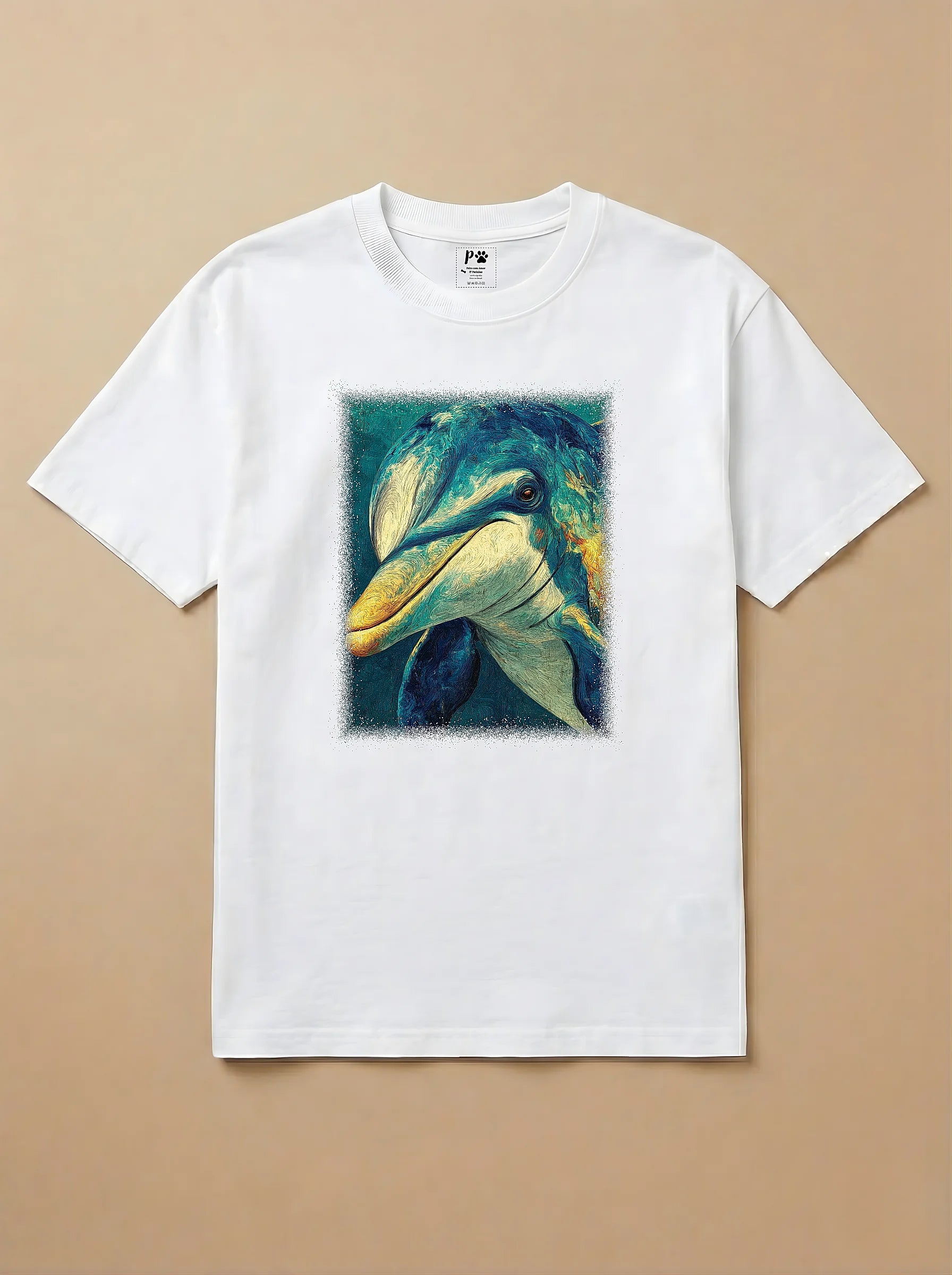 Camisa Pet Impressionismo - Golfinho