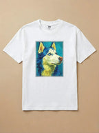 Camisa Pet Impressionismo - Husky