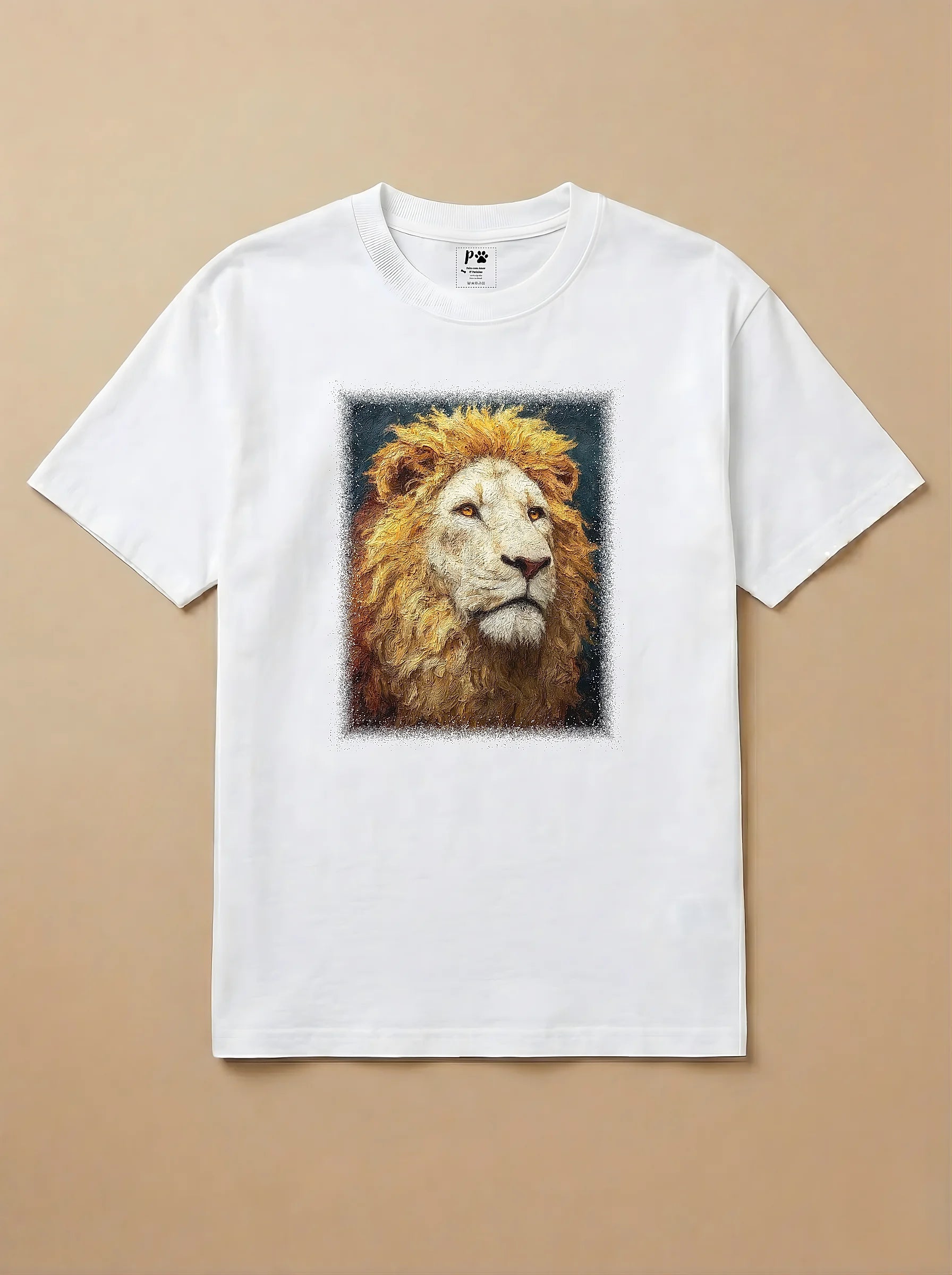 Camisa Pet Impressionismo - Leão