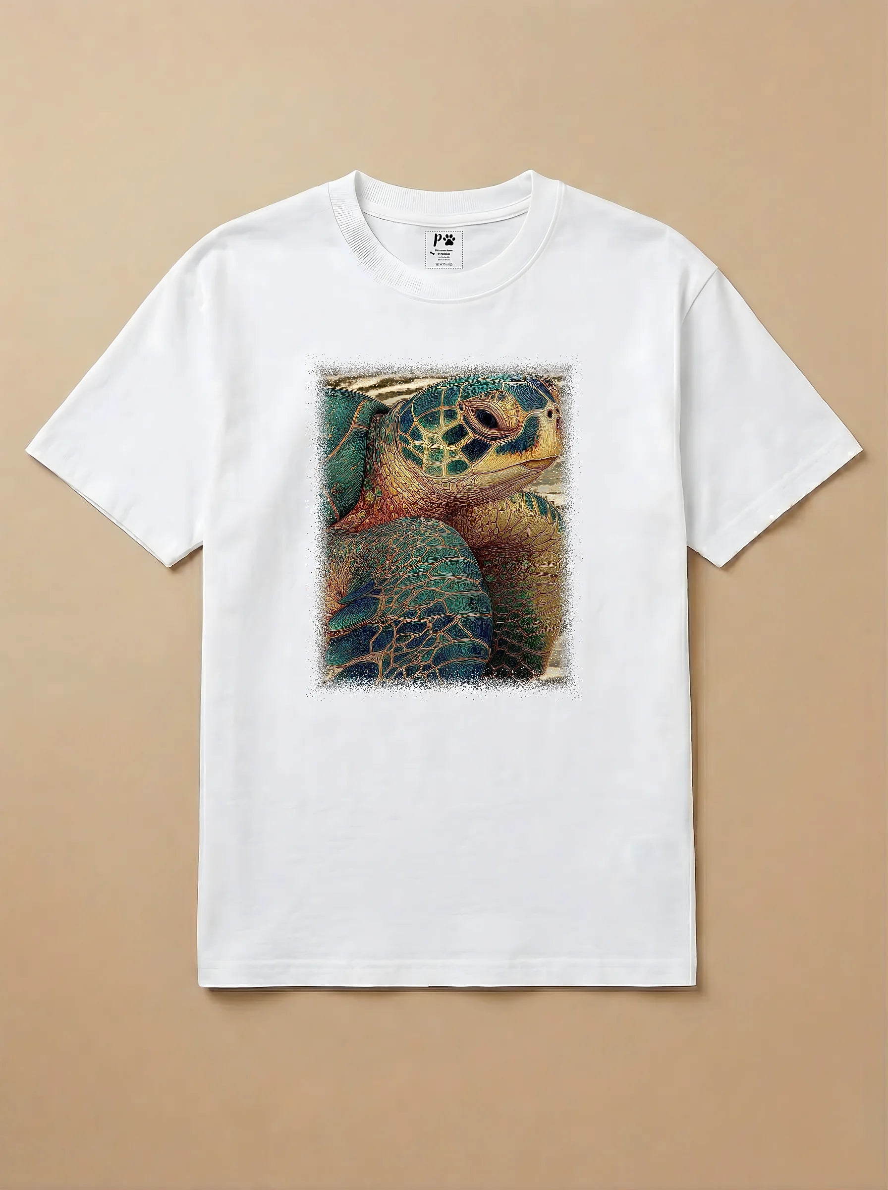 Camisa Pet Impressionismo - Tartaruga