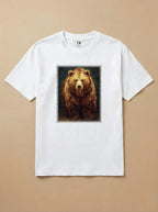 Camisa Pet Impressionismo - Urso Marrom