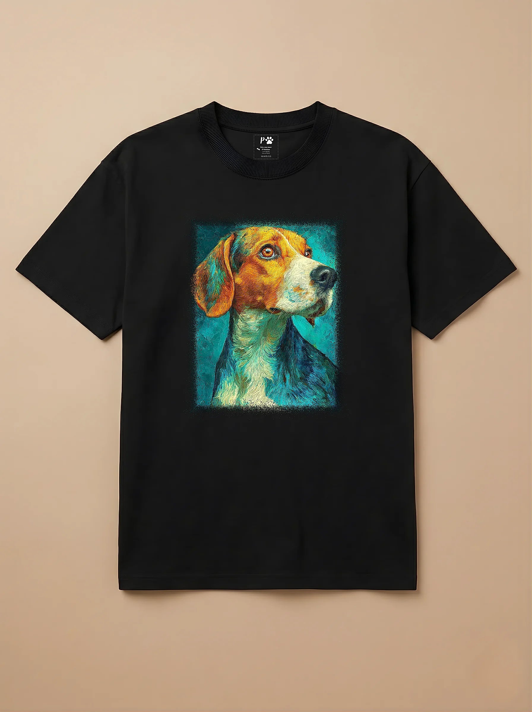 Camisa Pet Impressionismo - Beagle